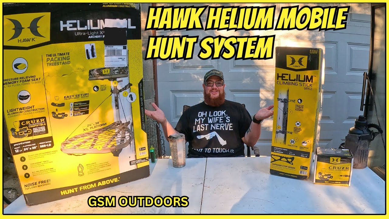 Hawk Helium mobile HUNT SYSTEM (20 lbs total!)