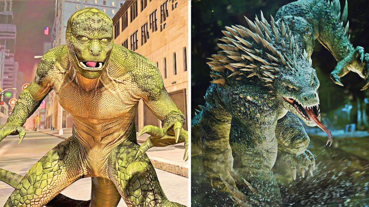 Evolution of Lizard Transformation Comparison (2012 vs 2023) The Amazing Spider-Man vs Spider-Man 2