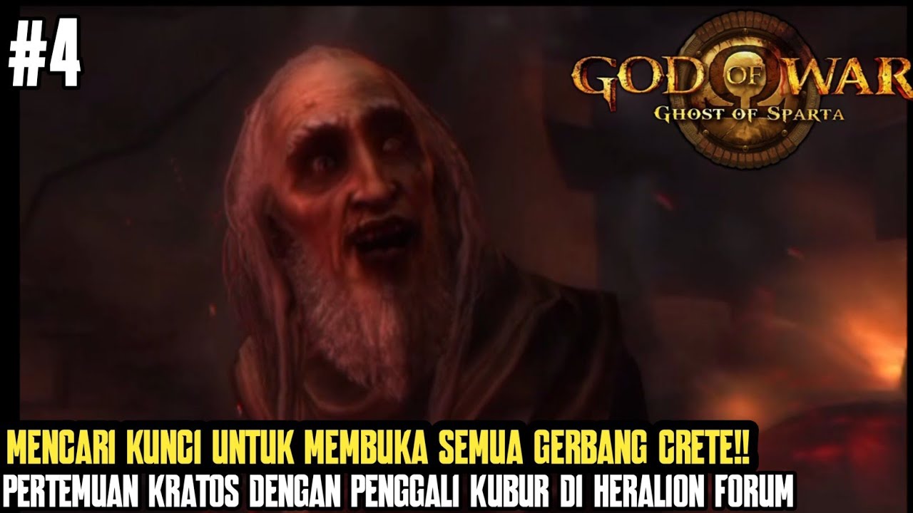 Pencarian kunci untuk membuka gerbang Crete!!! - God of War Ghost of sparta Walkthrough Part 4