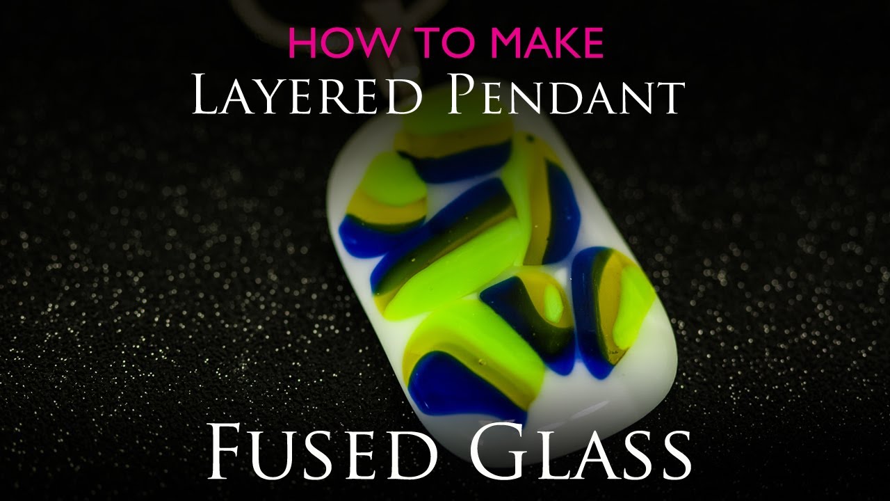 Fused Glass Layered Pendant