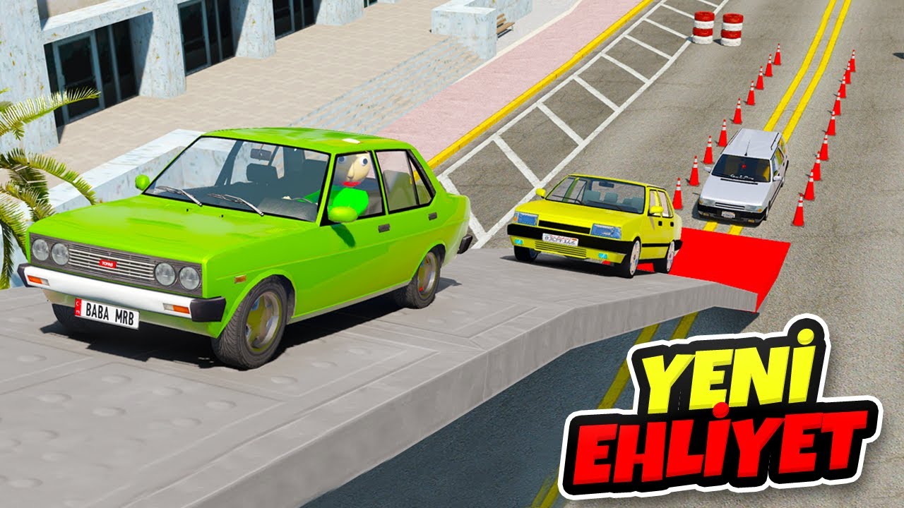 Tofaş Ailesi Arabalar Yeni Ehliyet Sınavı Parkurunda - GTA 5