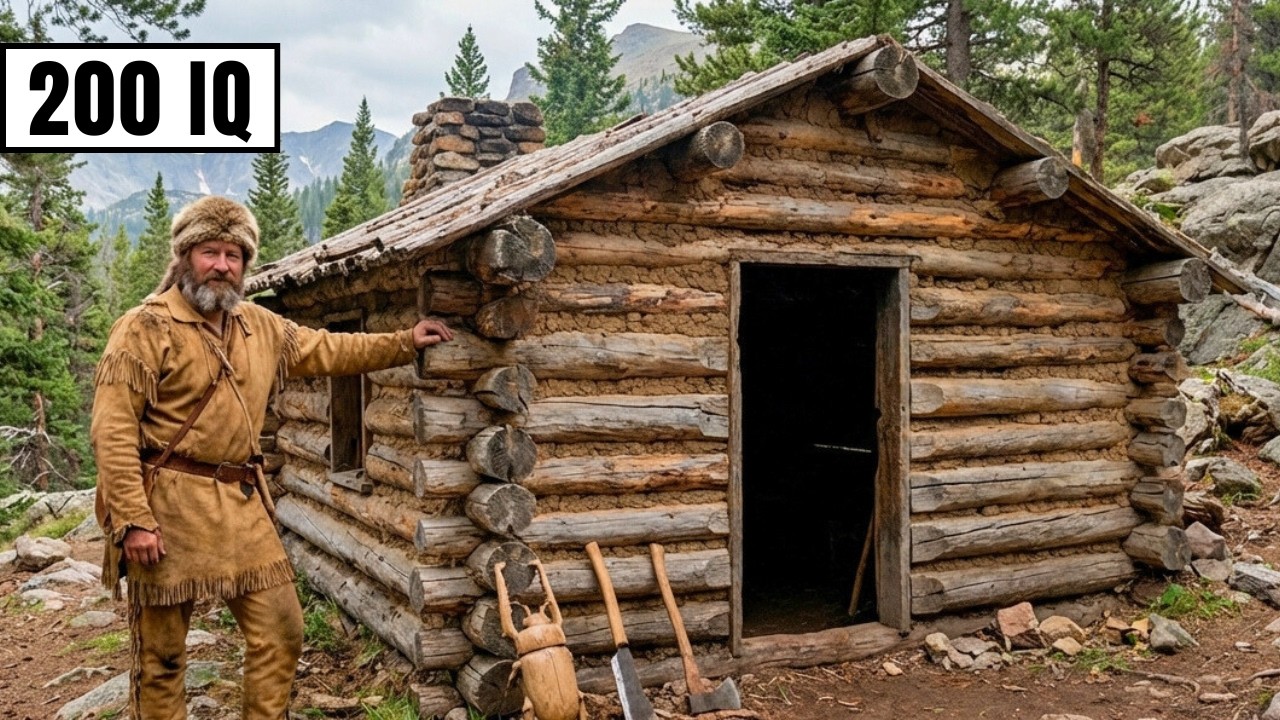 How Mountain Men Built a Cabin in 7 Days With No Tools You'd Recognize