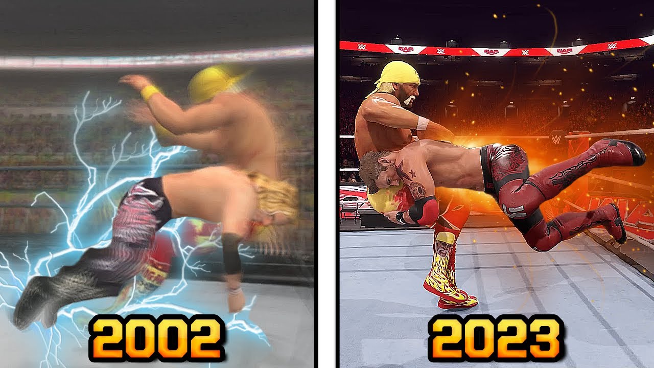 The Evolution of Edge Spear in WWE Games! - WWE 2K23