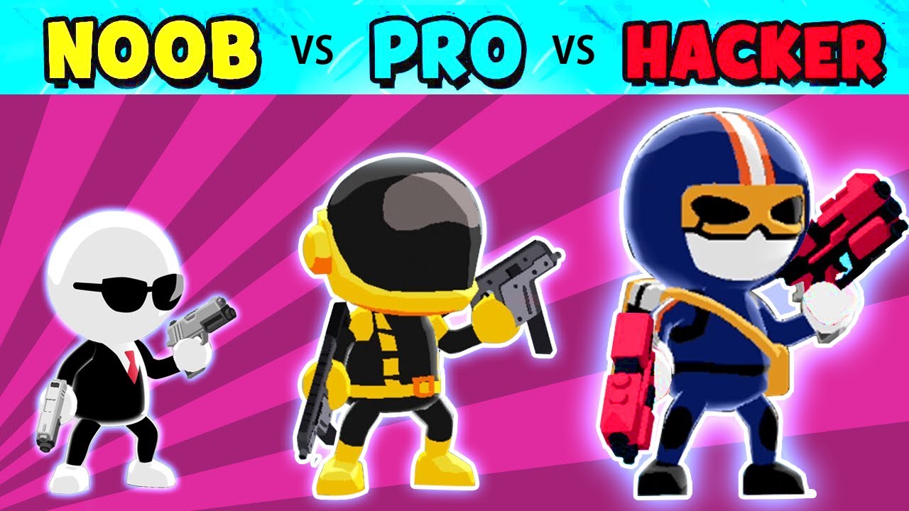 Johnny Trigger - NOOB vs PRO vs HACKER - All SUPER GUNS Unlocked And All Level Gameplay