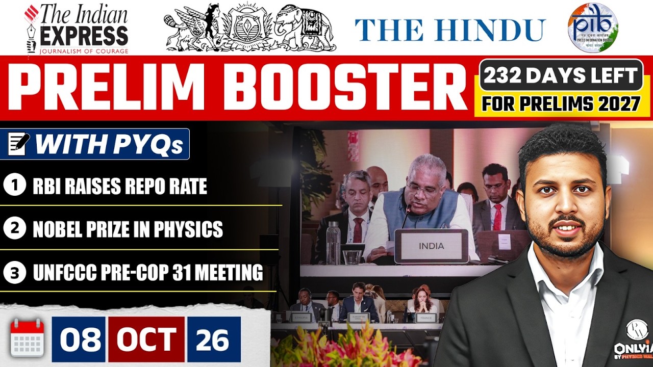 The Hindu News Paper Analysis | 8th October 2026 | Daily Current Affairs by Rishav Sharma Sir