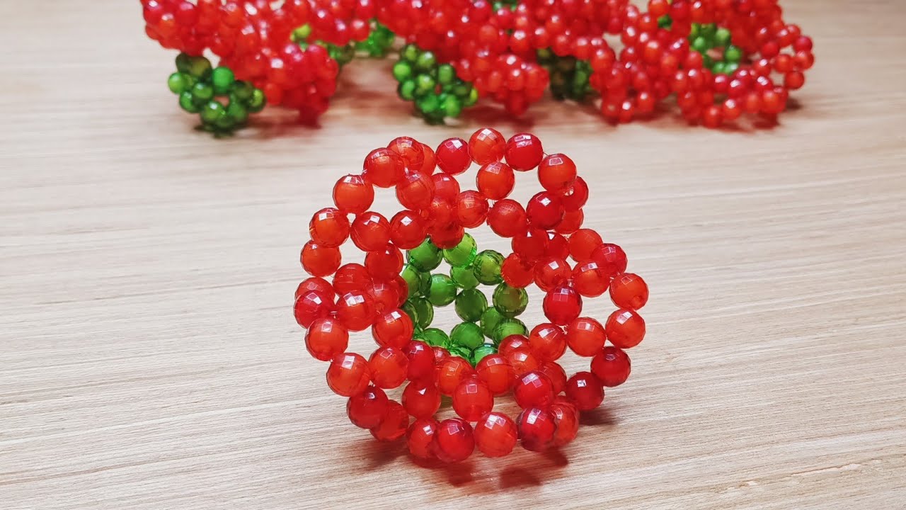 পুতি দিয়ে জবাফুল/Beaded chinarose flower