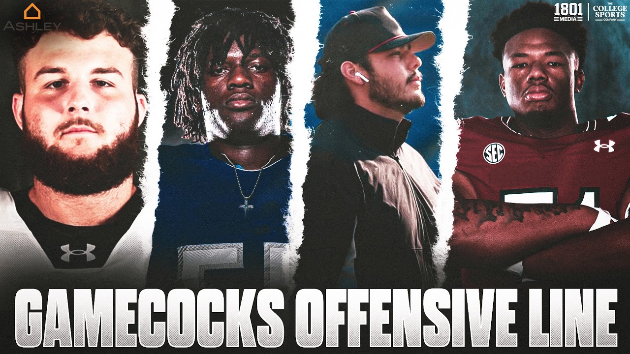 Gamecocks O-Line: Transfers, Culture Shock & One Goal | 1801 Media Days