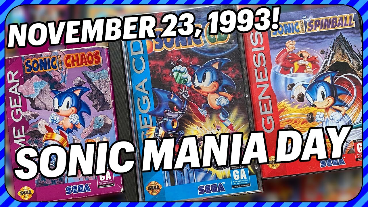 День Sonic Mania: 23 ноября 1993 г. — Sonic CD, Sonic Spinball и Sonic Chaos вышли в один день!