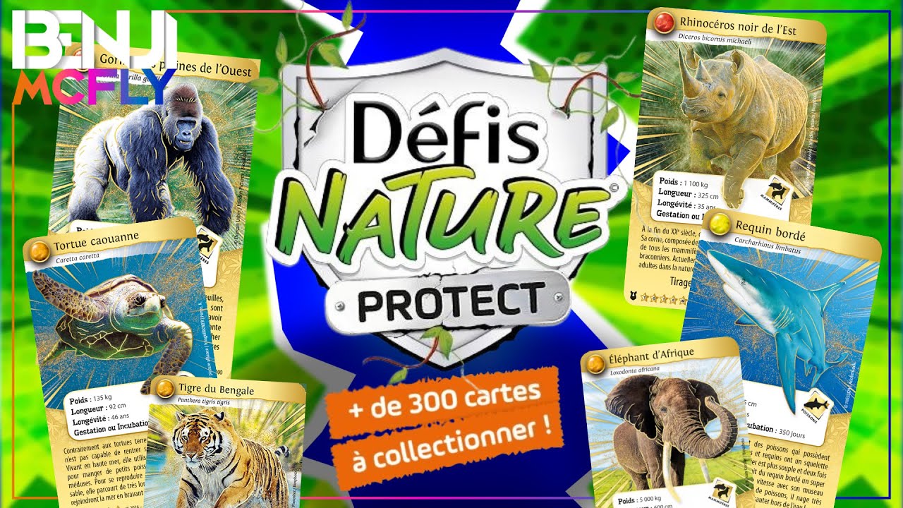 MA 1ère OUVERTURE DÉFIS NATURE PROTECT ! Le jeu de carte qui aide les animaux menacés.