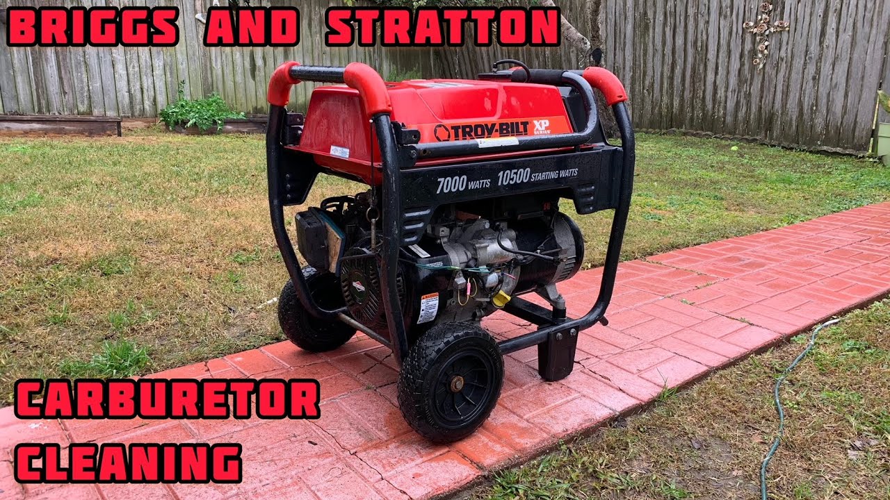 How to clean Briggs and Stratton generator carburetor easy diy