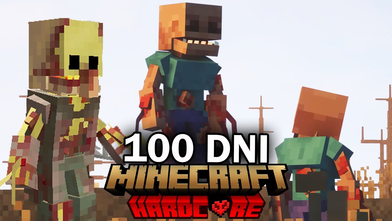 Spędziłem 100 Dni Podczas Apokalipsy Wirusa w Minecraft Hardcore..