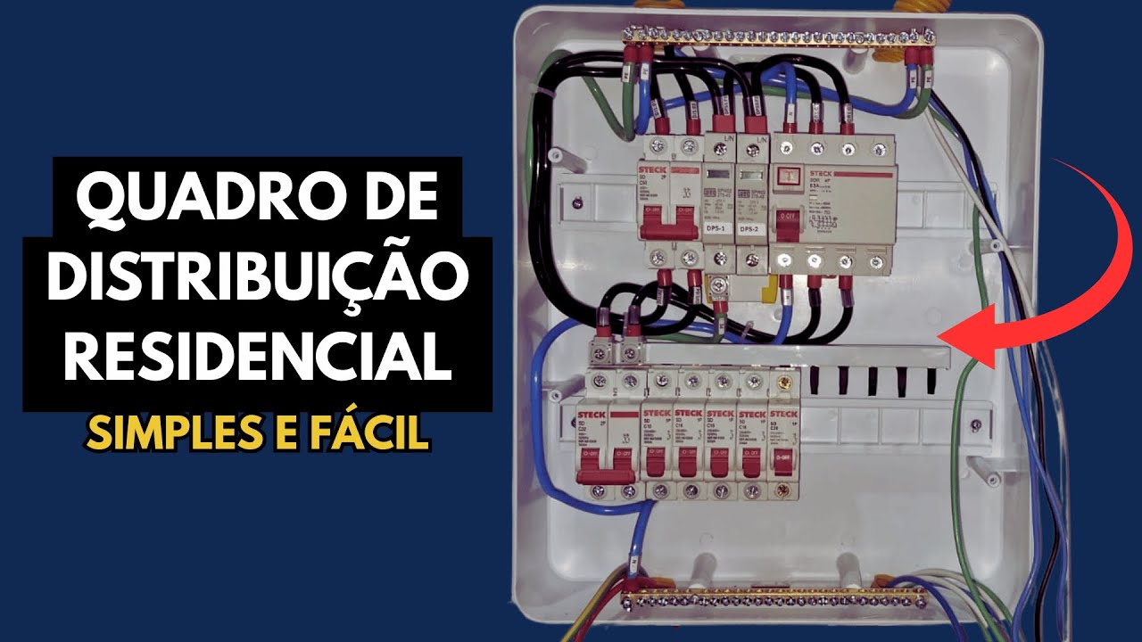 AULA 1: Como Montar um Quadro de Distribuição Bifásico - Passo a Passo (Casa de Pequeno Porte)