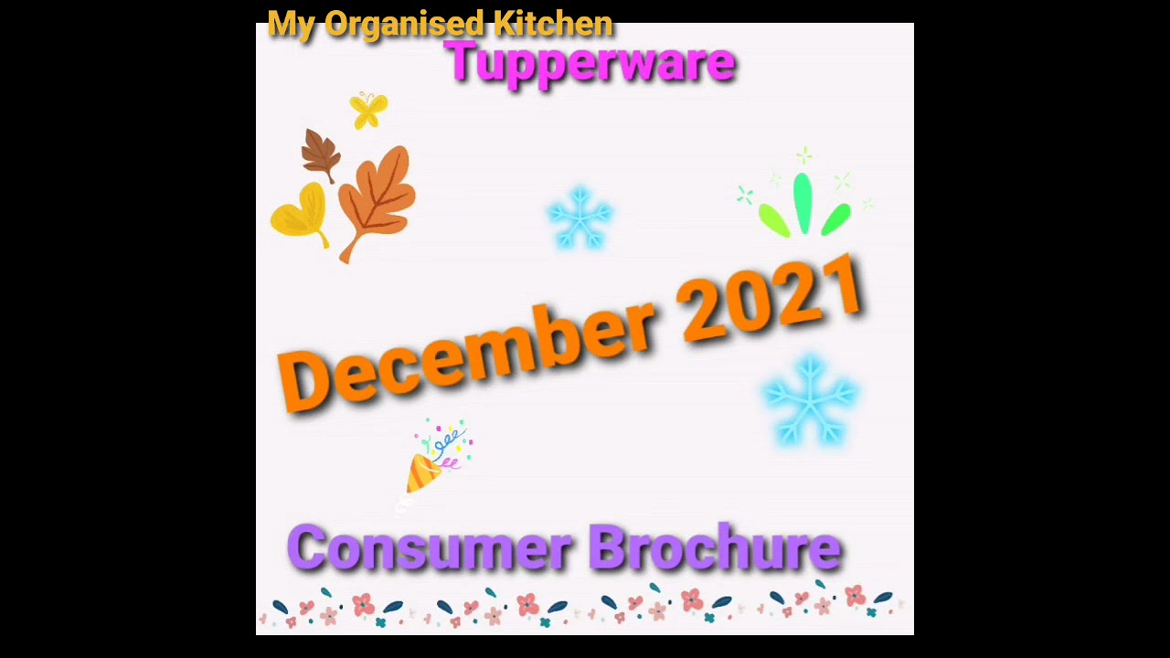 Tupperware December 2021 Consumer Brochure