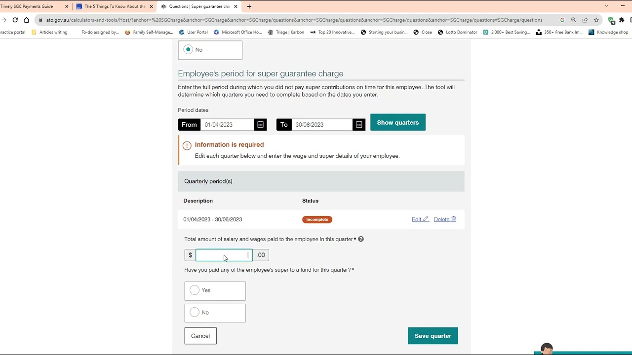 How to Use the SGC Statement and Calculator - Method 3