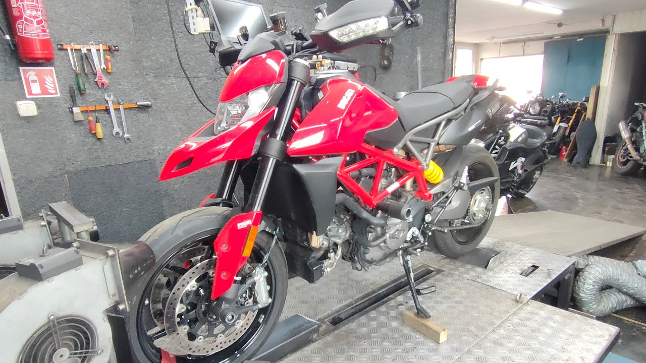 Ducati Hypermotard 950 2020 MIVV decat strojenie na hamowni Cerbol Motocykle