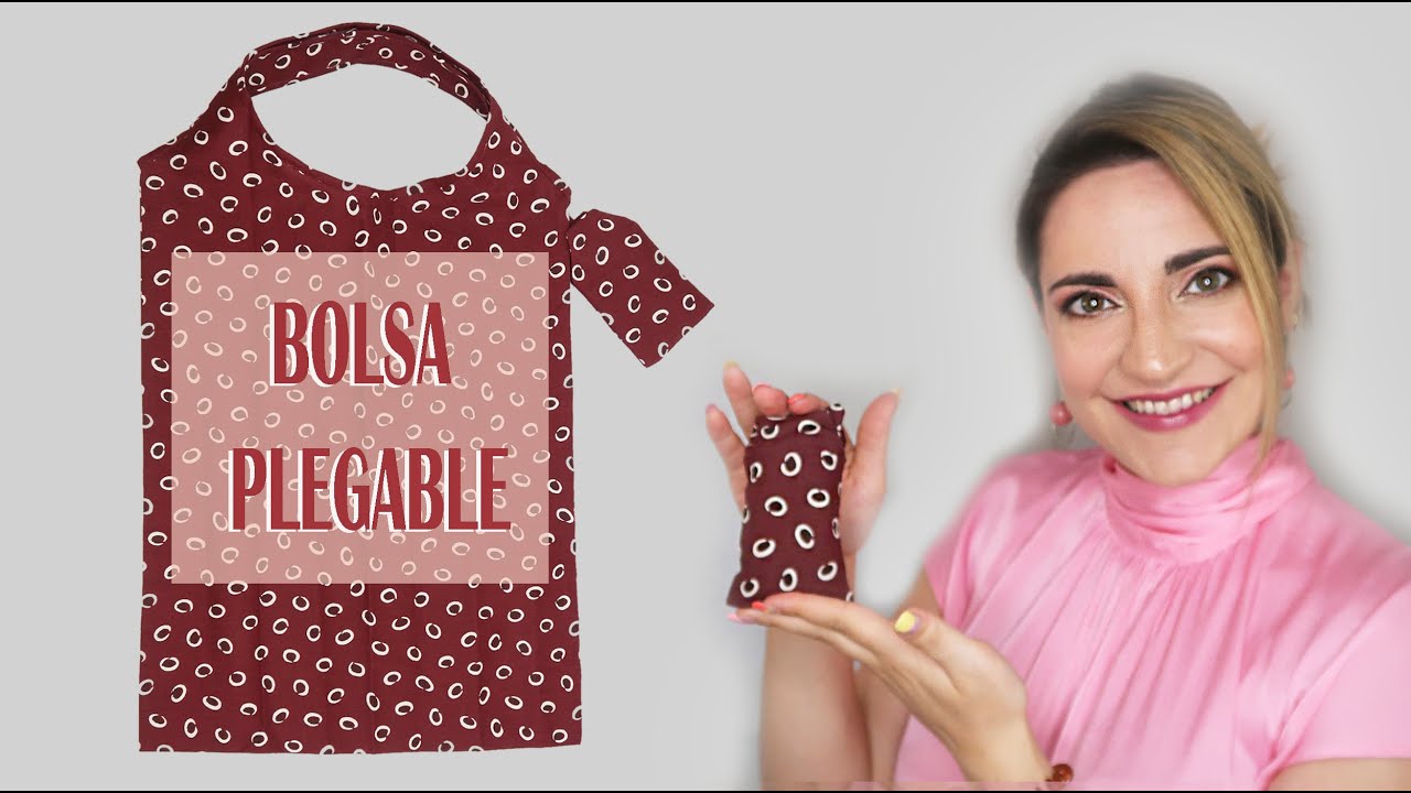 Como hacer una bolsa plegable para la compra - fácil y zero waste - PATRÓN GRATIS