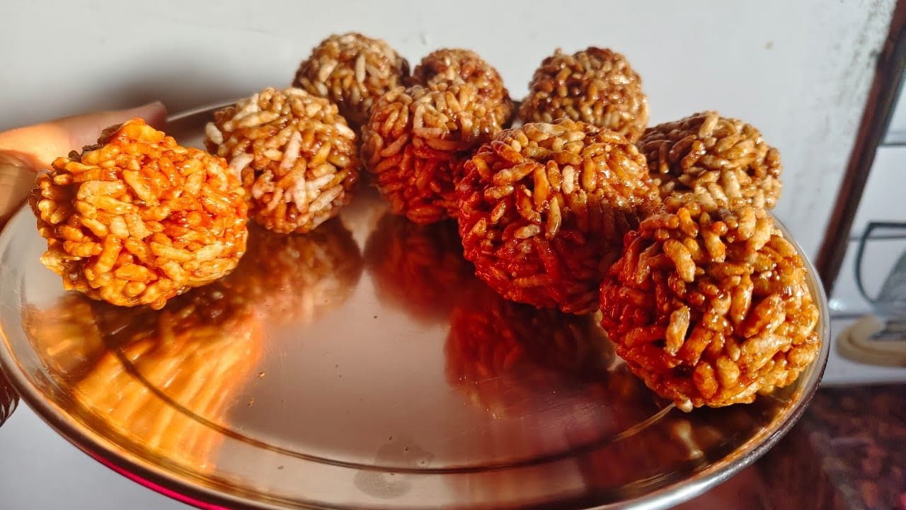 मुरमुरा लड्डू रेसिपी  || Murmura Laddu Recipe || Nisha' s Delightful Dishes 
