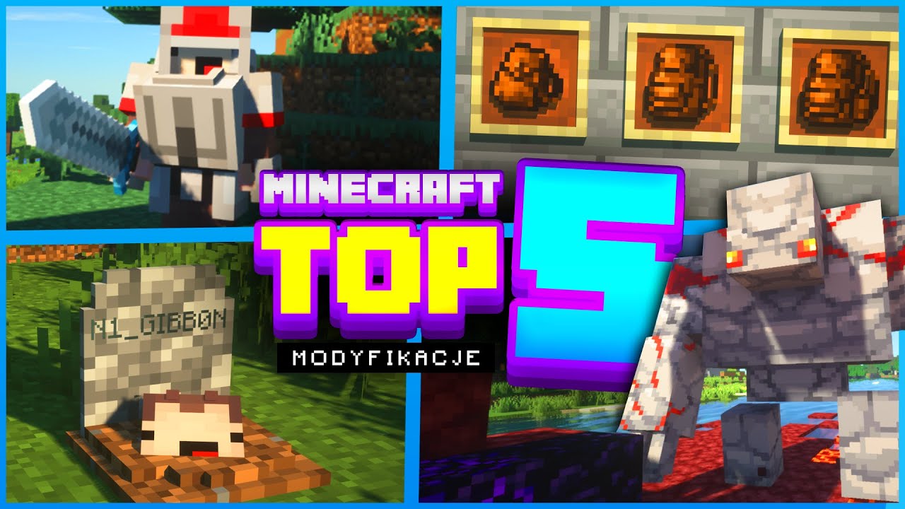 TOP 5 MOD&Oacute;W do MINECRAFT 1.16.4 (NAJLEPSZE MODY)
