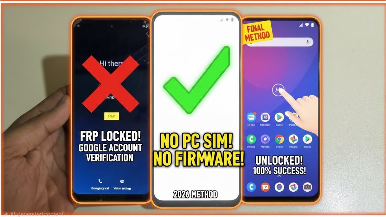 Moto G 5G (2022) FRP Bypass Android 13/14 - NO PC | New 2026 Method! Google Account Unlock