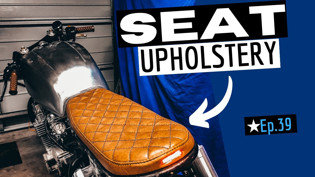 Brat Style Seat Upholstery ★ Time-Lapse & Custom Tail Light Mounting - Cafe Racer Build