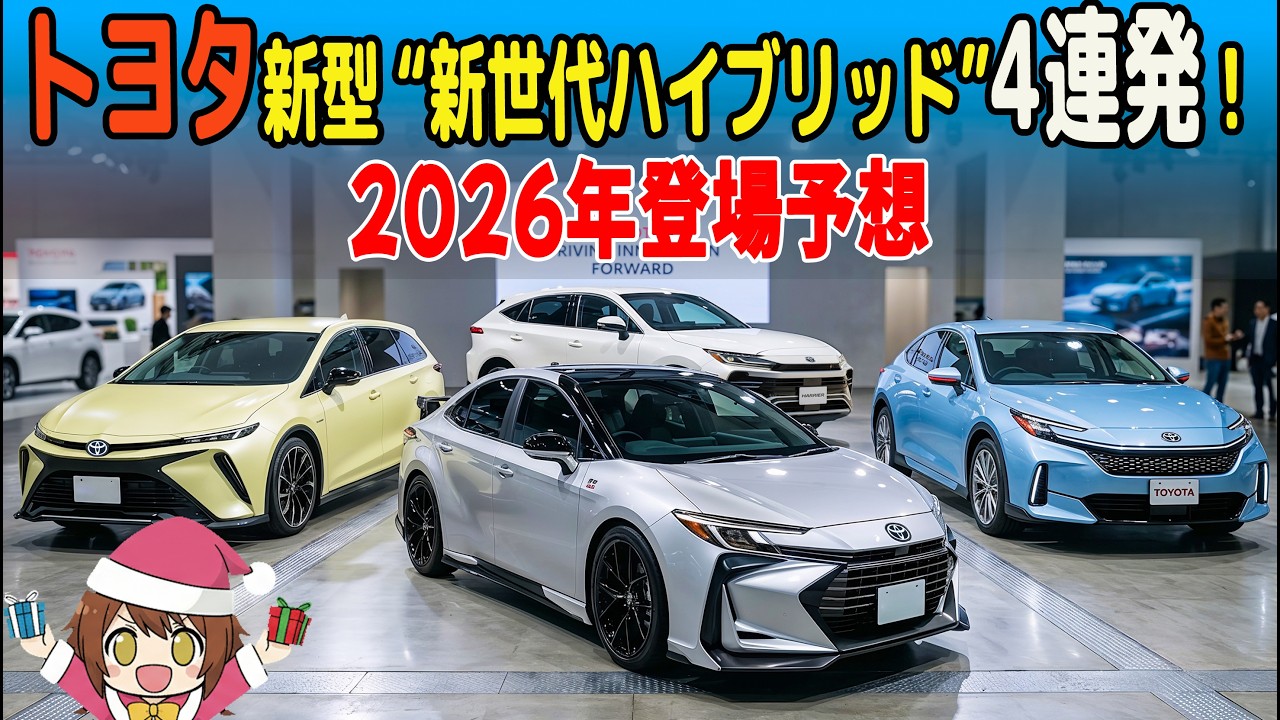 ２０２６ トヨタ新型 &ldquo;新世代ハイブリッド&rdquo;4連発！電動化&times;進化で&ldquo;キャラクター激変&rdquo;の年になる！