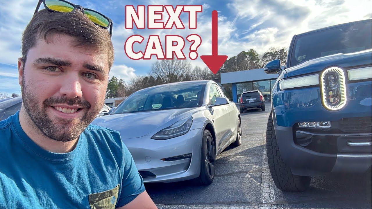 Day Trip in Rivian R1T to Look At Used Model 3