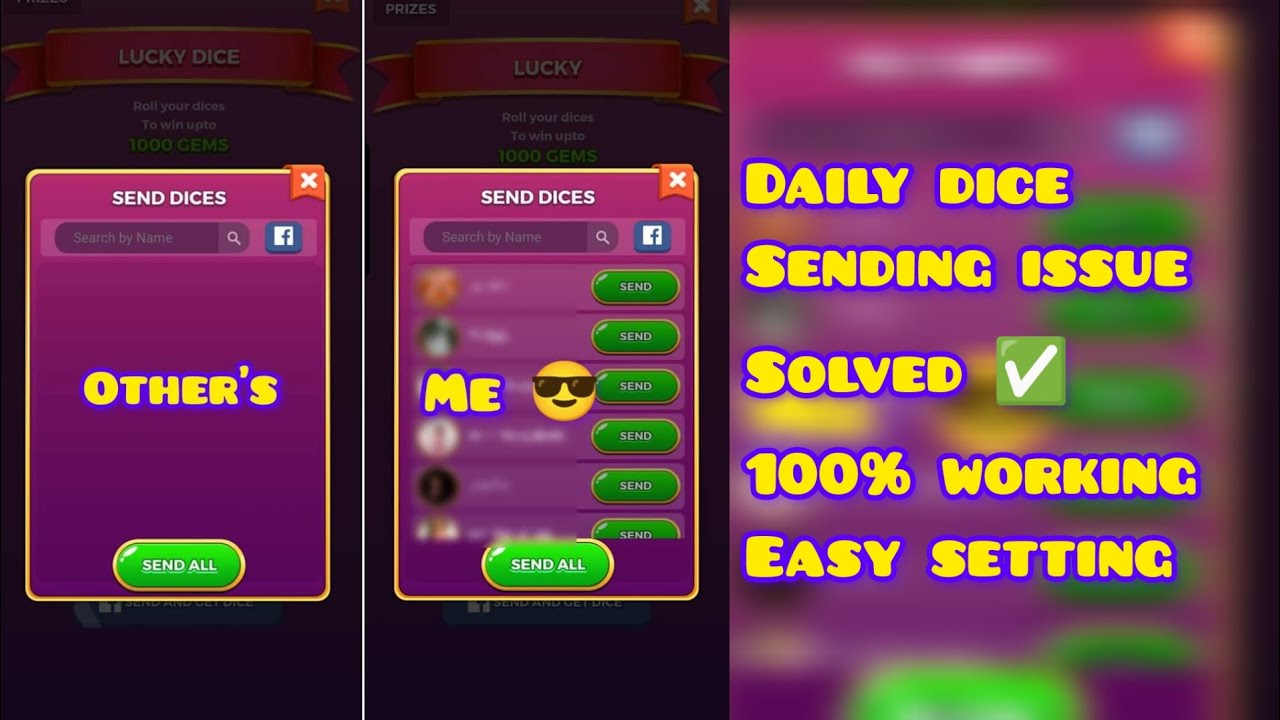 DAILY DICE SEND ISSUE PROBLEM SOLVED 100% WORKING EASY SETTING #hamzakaddiwal #ludostar #foryou