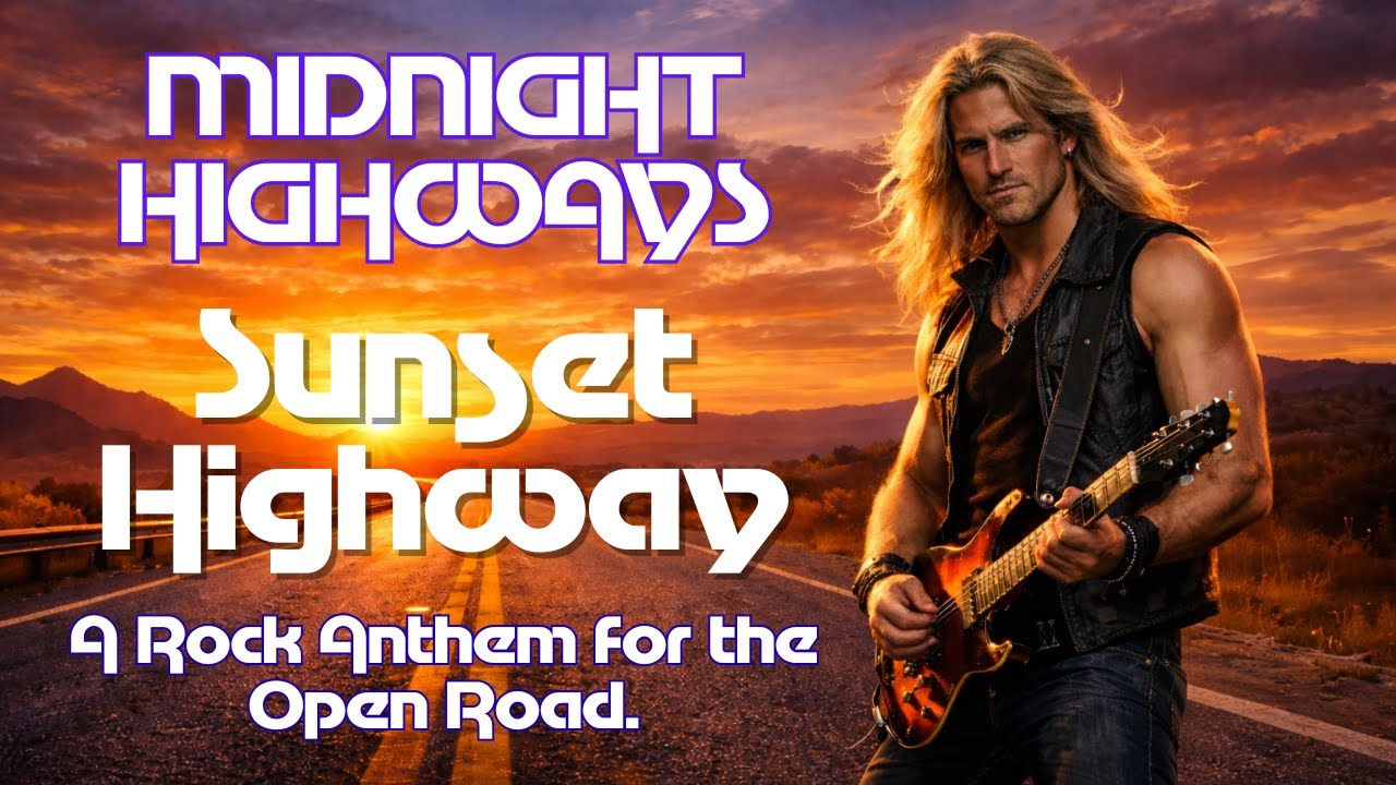 AOR Melodic Rock Anthem for the Open Road | Sunset Highway | Midnight Highways (Lyric Video)