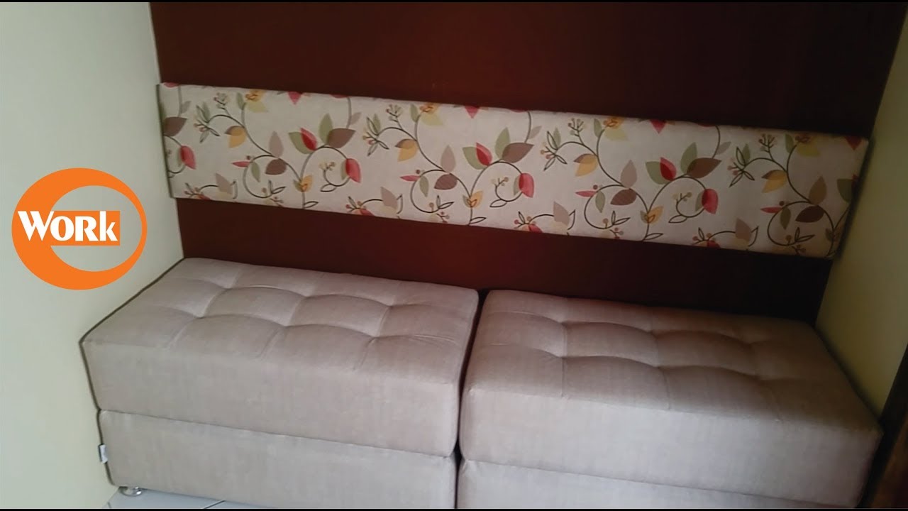 Como fixar encosto ou cabeceira na parede /  Attach upholstered panel to wall