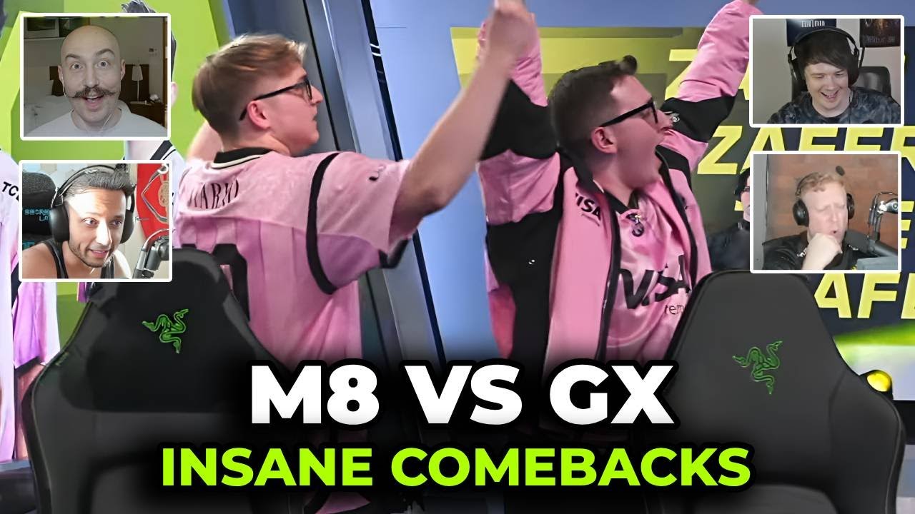 Streamers React to Gentle Mates Insane Two Comebacks | M8 vs GX