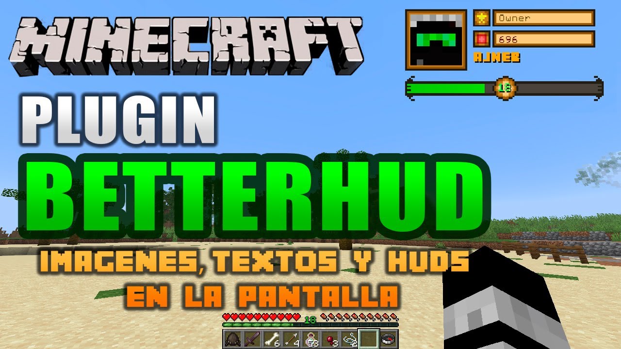 ¡IMAGENES, TEXTOS y HUDs en la Pantalla con BETTERHUD! - Minecraft