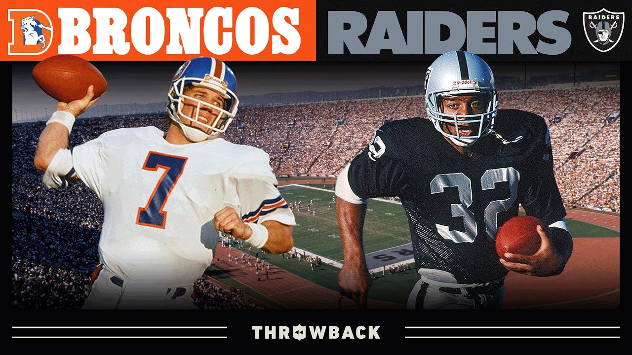 Elway & Marcus Allen Battle for 1st Place! (Broncos vs. Raiders 1985, Week 12)