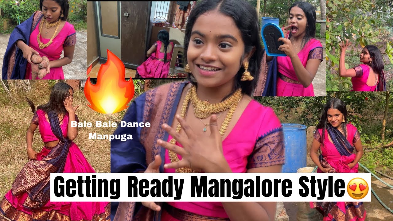 Getting Ready Mangalore Style😍Bale Dance Manpuga| Rakshita Tulu Talks #rakshita #mangalore #tulu