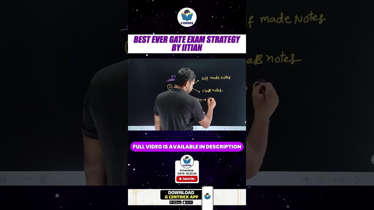 Best Ever GATE Exam Strategy by IITian || 