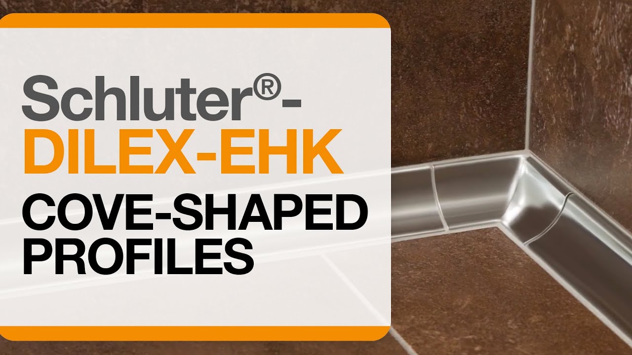 How to install a cove-shaped profile: Schluter®-DILEX-EHK profile