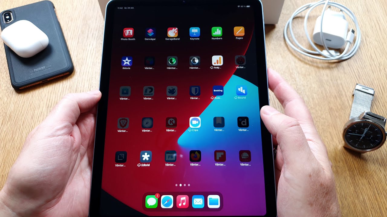 First Start and Setup of my new iPad Air 4 (2020) Sky Blue 256GB
