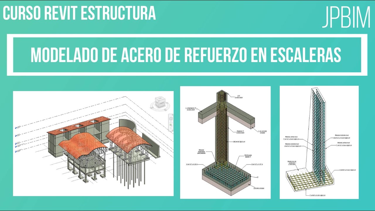 Video 22. Acero de refuerzo en escaleras (CURSO REVIT ESTRUCTURA AVANZADO)