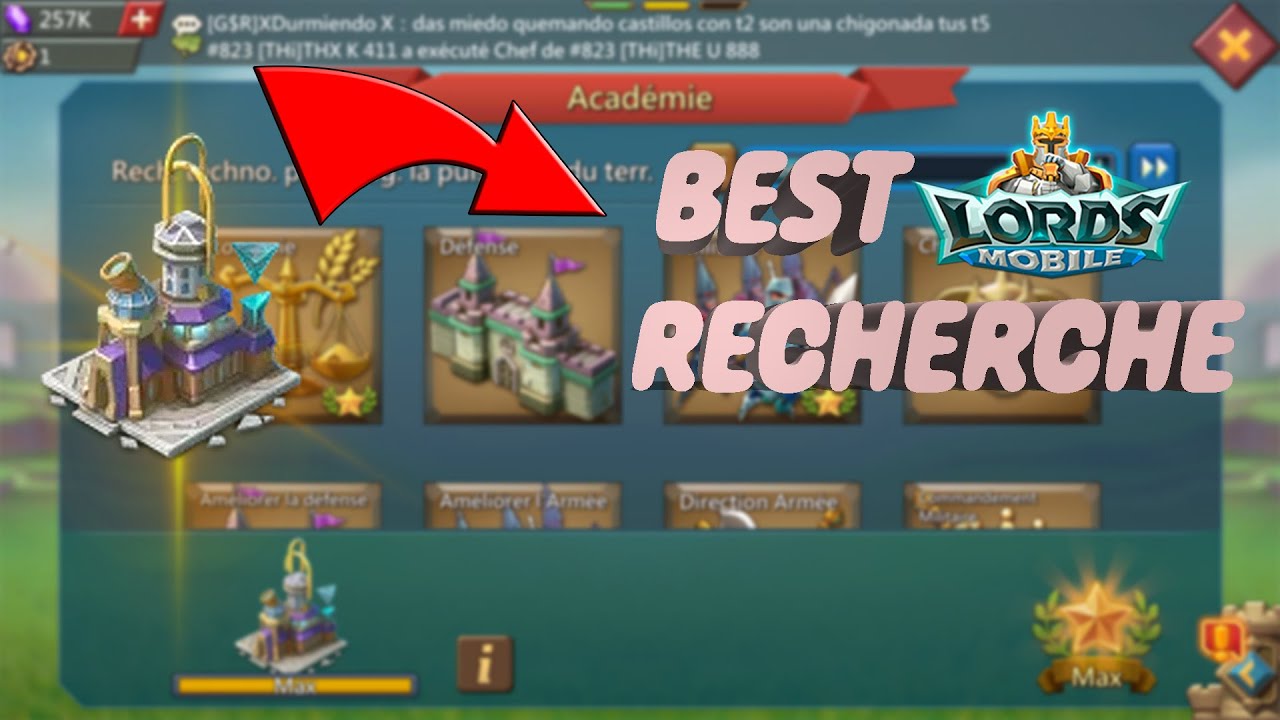 LES MEILLEURES RECHERCHES SUR LORDS MOBILE ! War , farm et mix !