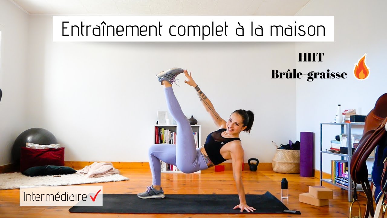 Séance d'entraînement à la maison INTENSE (brûle-graisse) 🔥 HIIT intermédiaire