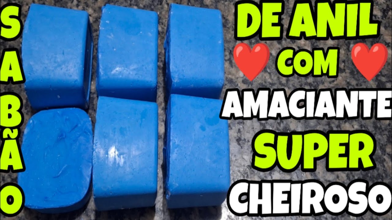 SABÃO DE ANIL 💙COM AMACIANTE 💙SUPER CHEIROSO