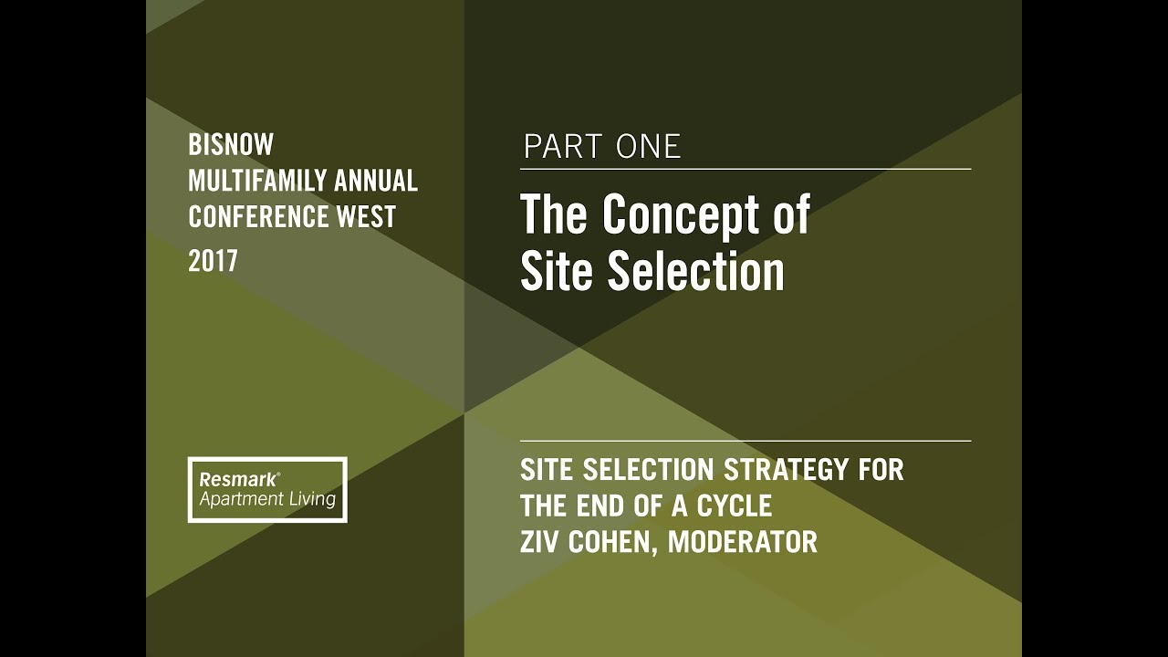 The Concept of Site Selection