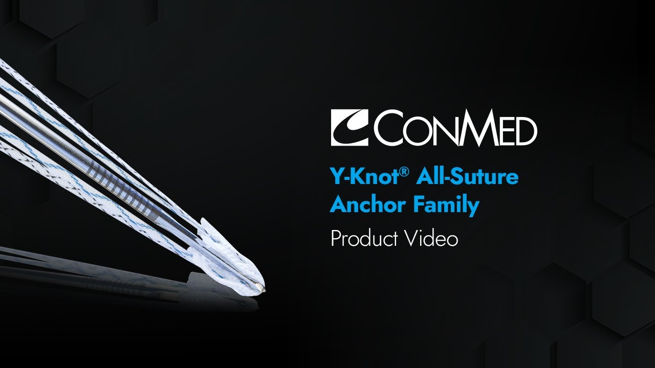 Семейство анкеров Y-Knot&reg; All-Suture Anchor &mdash; видеоматериал о продукции CONMED