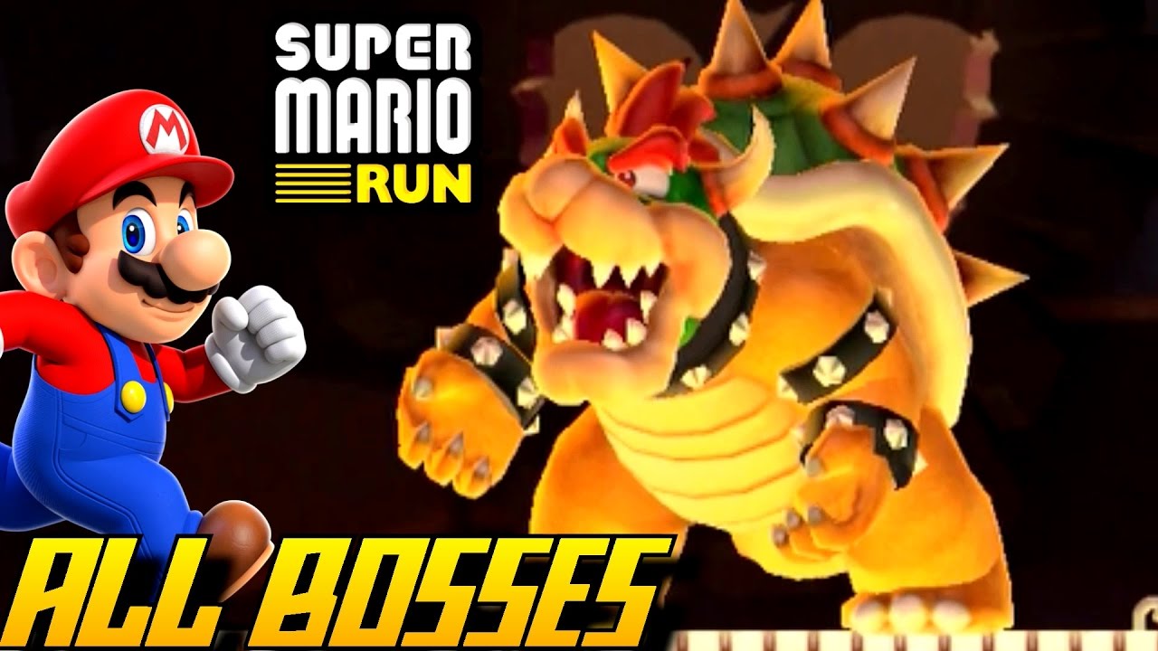 Super Mario Run - ALL Bosses