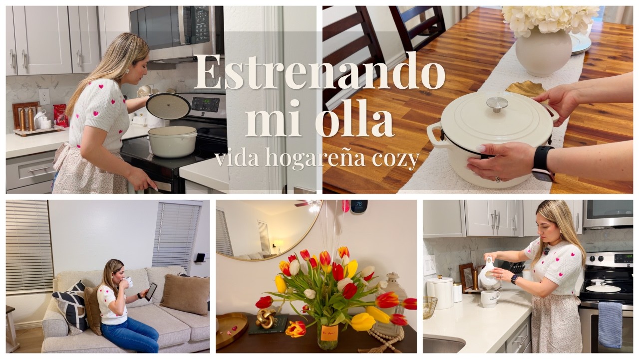 Romantizando la vida hogareña ✨ Estrenando mi olla de hierro fundido | Rutina de mamá en casa