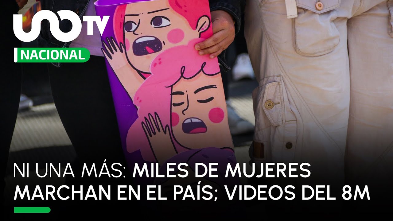 Finaliza marcha feminista 8M: videos de la jornada de protesta del 8 de marzo