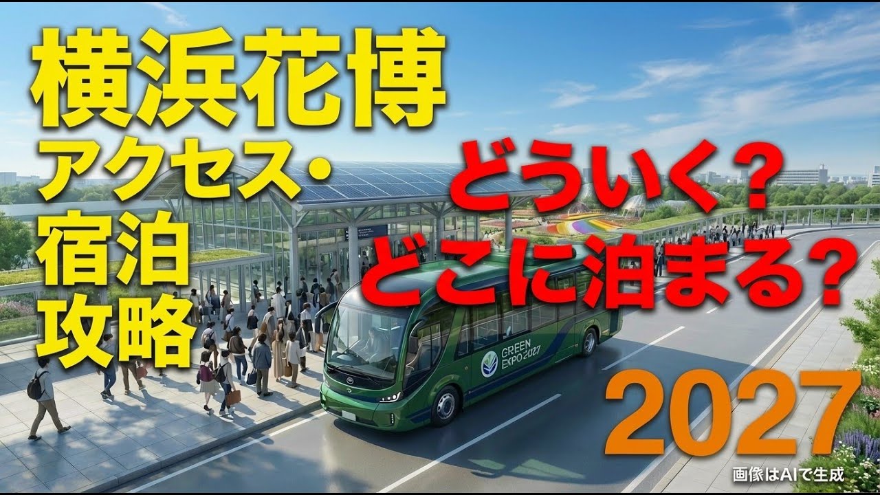 【横浜花博 2027】どこからアクセスする？どこに泊まる！？宿泊・アクセス完全攻略ガイド