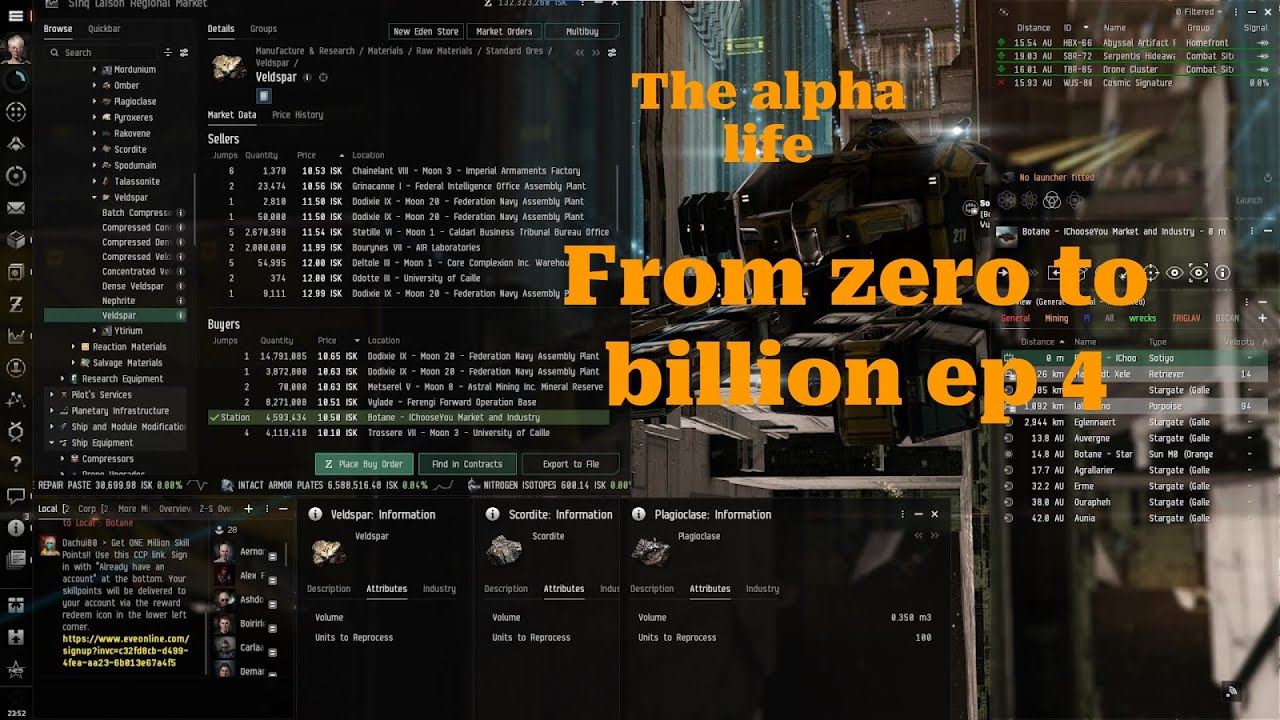 Alpha belt mining final ore comparison, yes veldspar wins