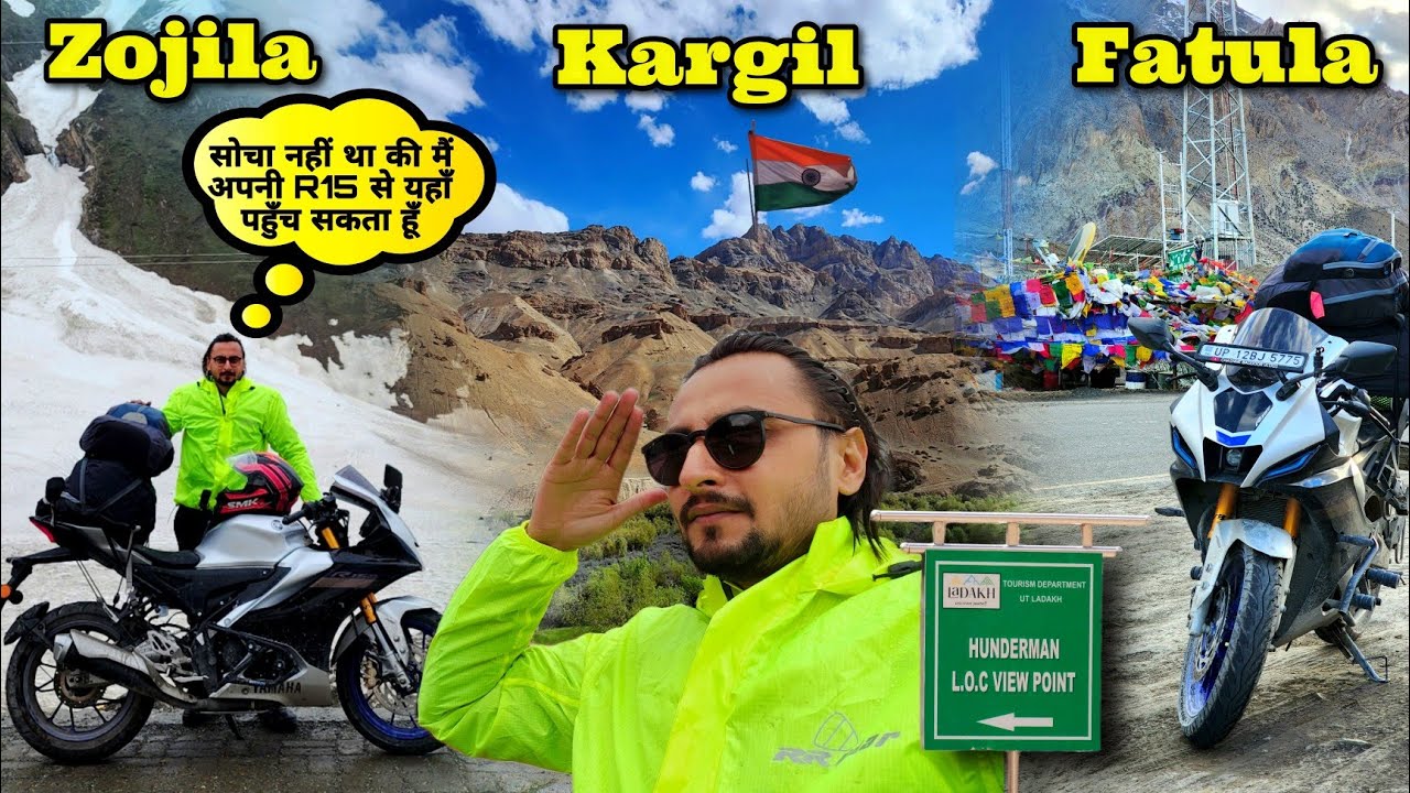 Leh Ladakh bike trip on Yamaha r15m - Ep 03 |  Sonmarg se Leh pahuchne me raat ho gayi @navalgupta