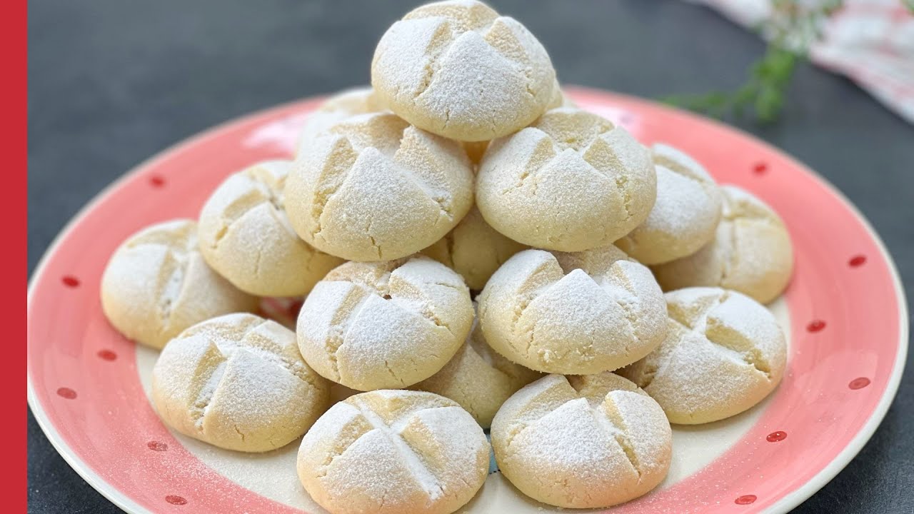 3-Ingredient Cookies Recipe 🤩 Easy Melt in Your Mouth Cookies | Turkish Shortbread Cookies