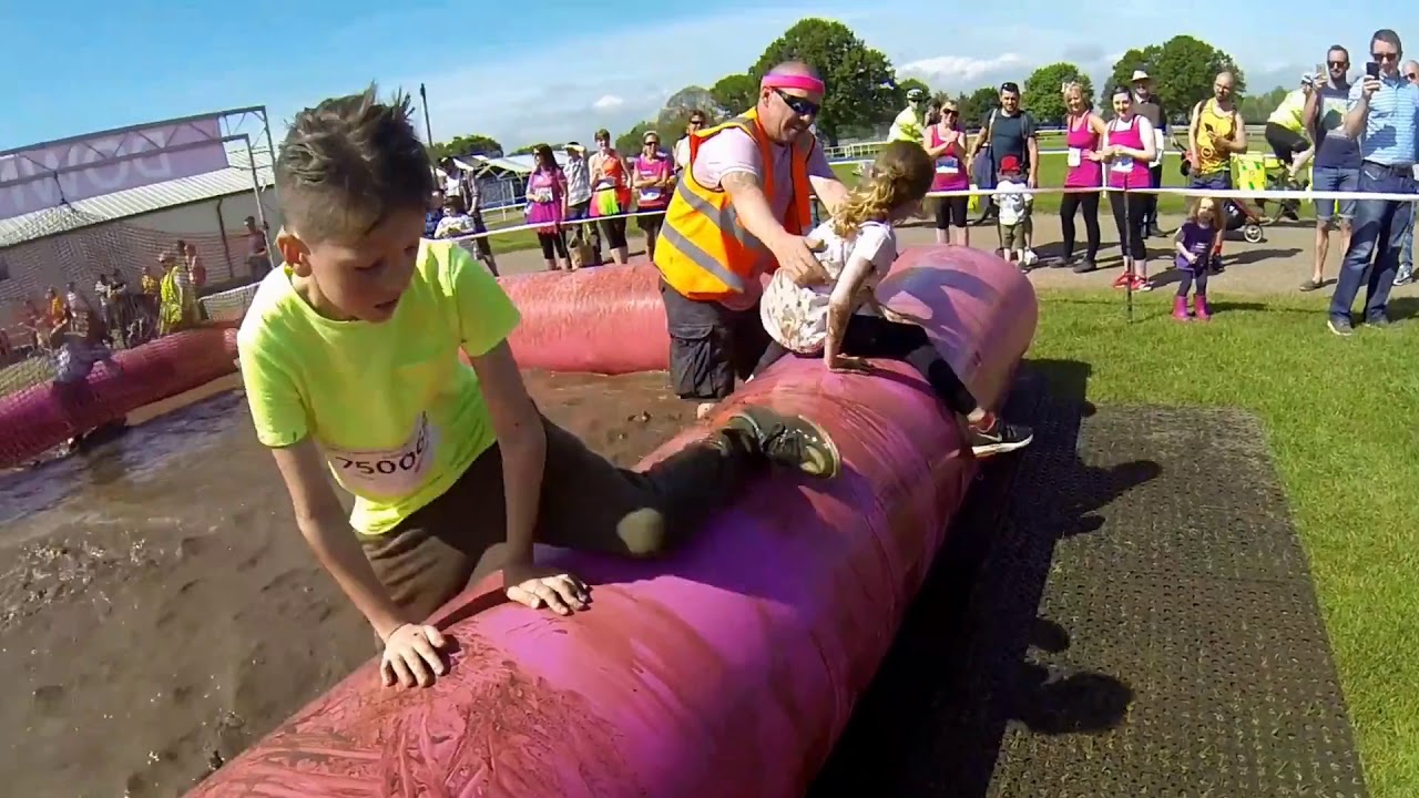 Kids Pretty Muddy obstacle course at Norfolk Showground